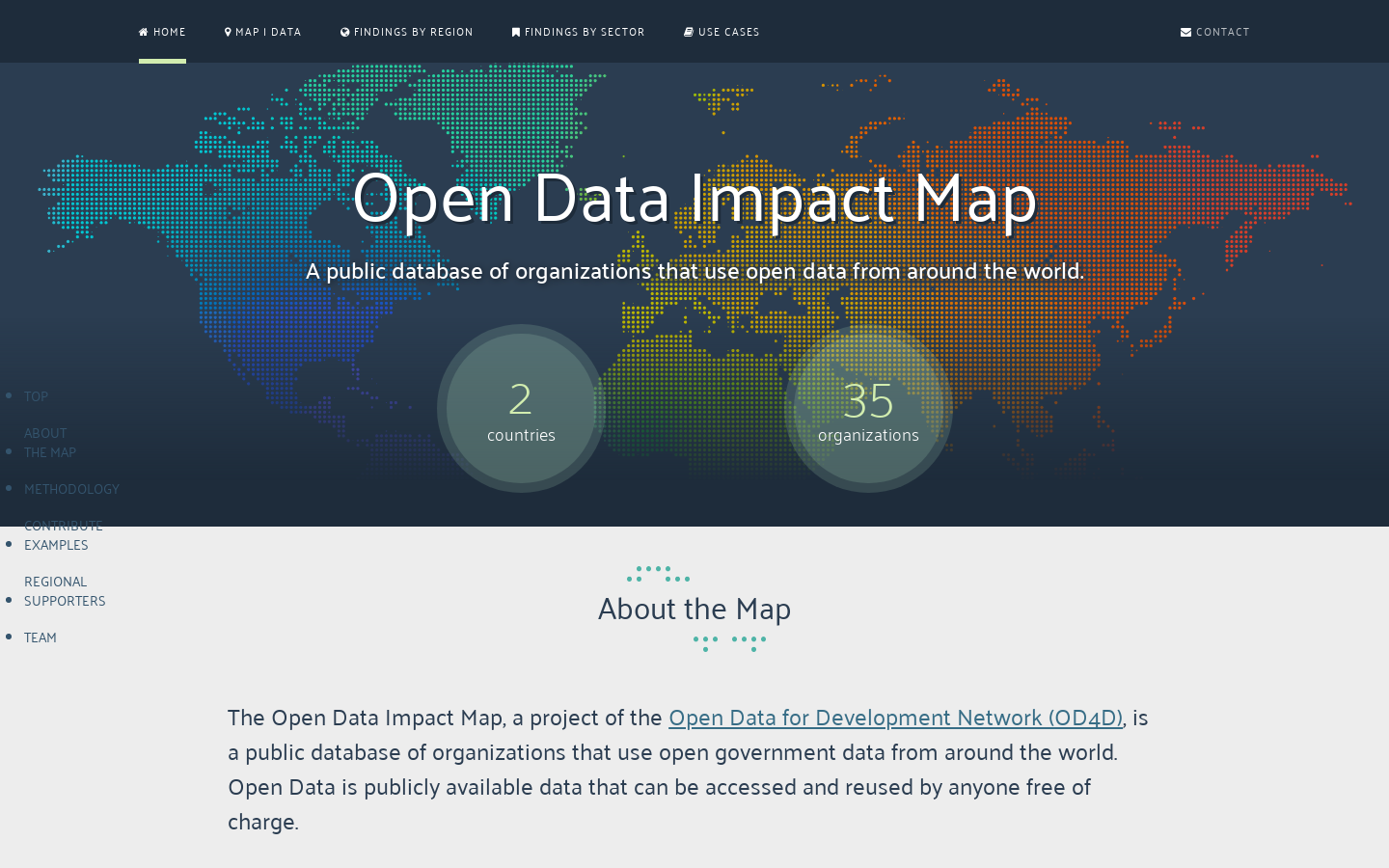 Open Data Impact Map - Civic Tech Field Guide